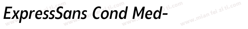 ExpressSans Cond Med字体转换